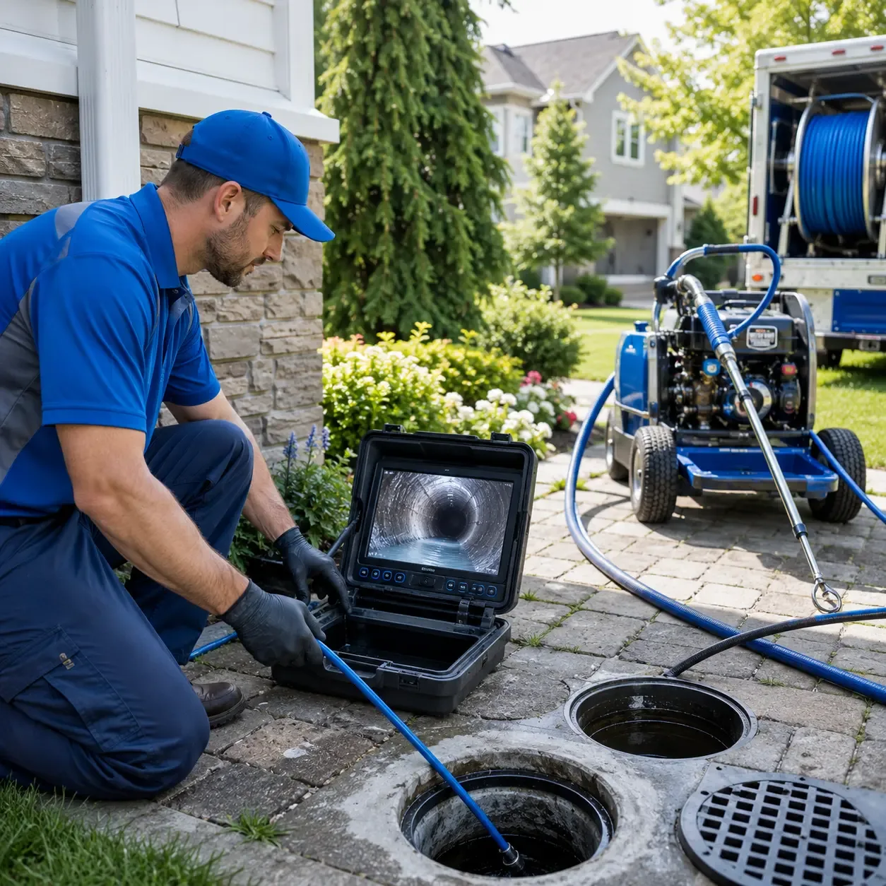 Outdoor drain cleaning professionals serving Llano, TX
