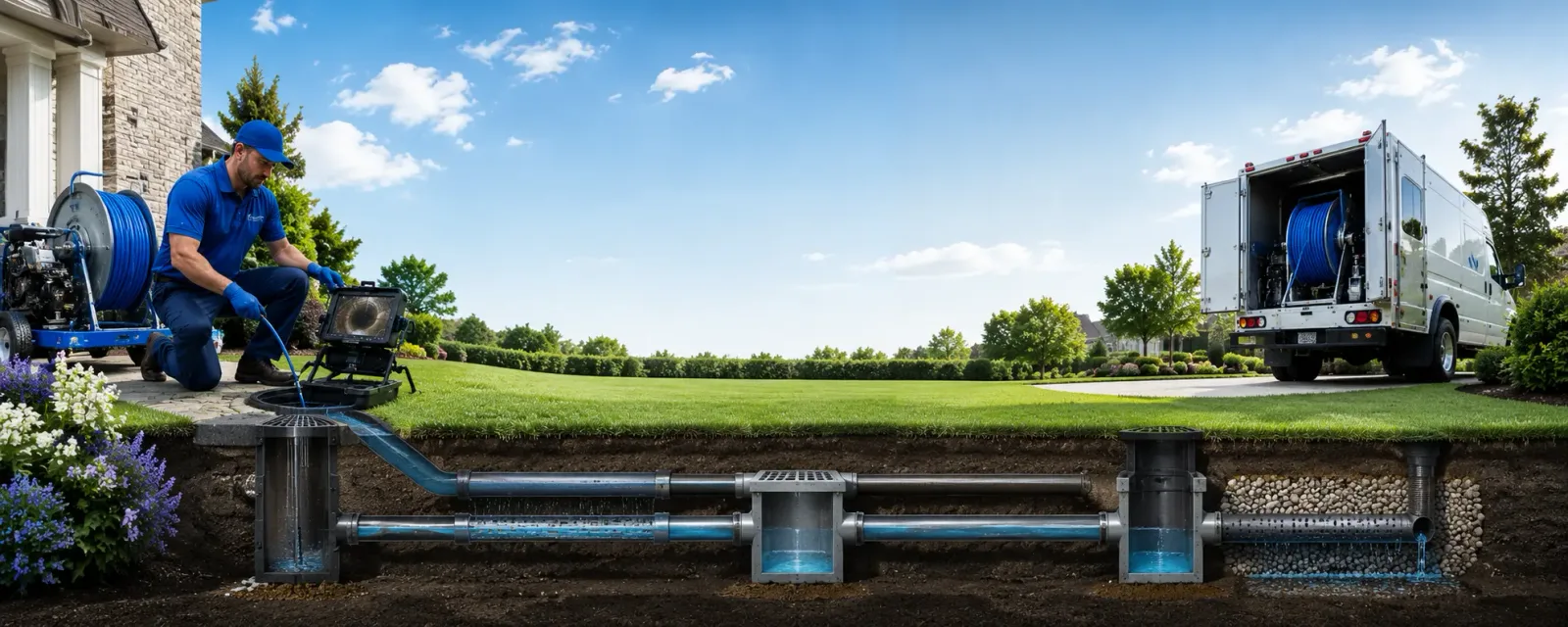Outdoor drain cleaning information for Llano, TX